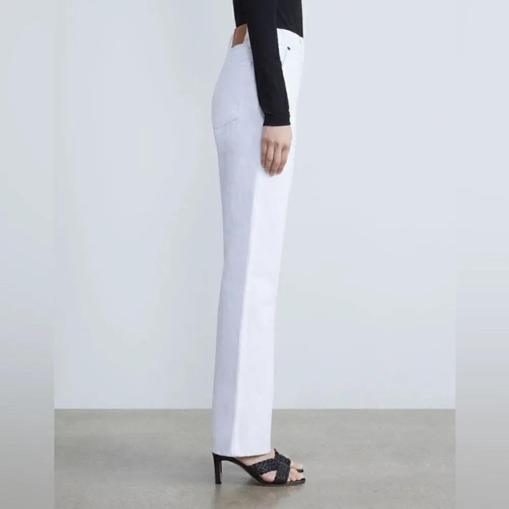 Lafayette 148 NWT DENIM WYTHE JEAN in White Size 32